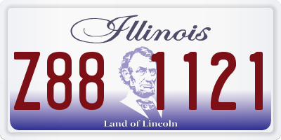 IL license plate Z881121