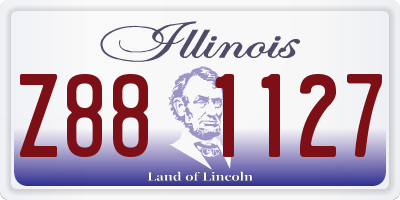 IL license plate Z881127