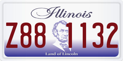IL license plate Z881132