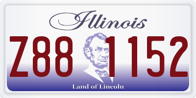 IL license plate Z881152