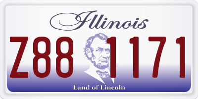 IL license plate Z881171