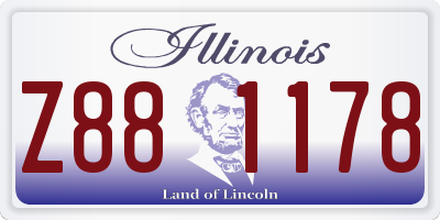 IL license plate Z881178