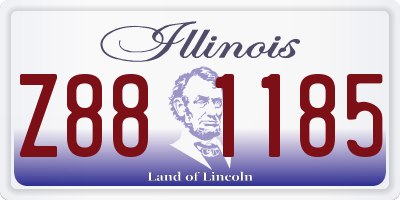 IL license plate Z881185