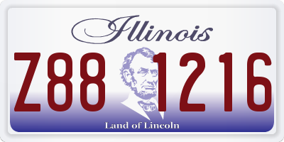 IL license plate Z881216