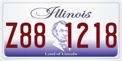 IL license plate Z881218