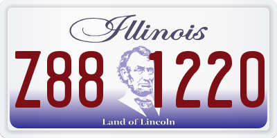 IL license plate Z881220