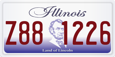 IL license plate Z881226