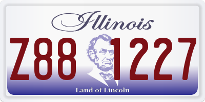 IL license plate Z881227