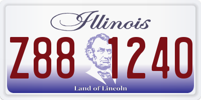 IL license plate Z881240