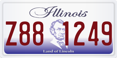 IL license plate Z881249