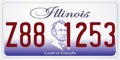 IL license plate Z881253