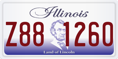 IL license plate Z881260
