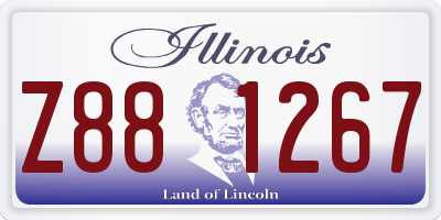 IL license plate Z881267