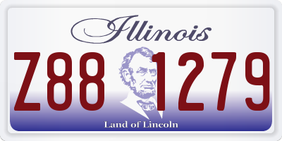 IL license plate Z881279