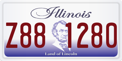 IL license plate Z881280