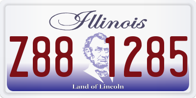 IL license plate Z881285