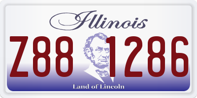IL license plate Z881286