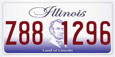 IL license plate Z881296