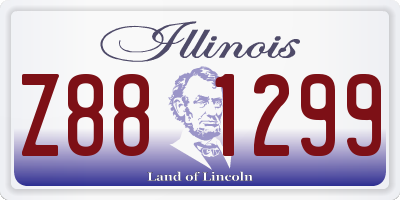 IL license plate Z881299