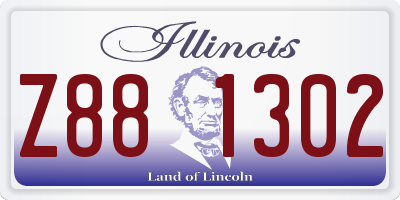IL license plate Z881302