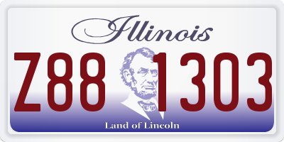 IL license plate Z881303