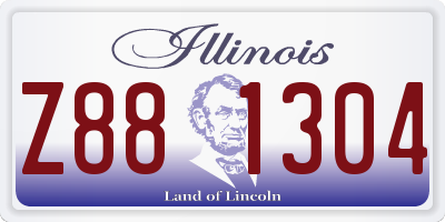 IL license plate Z881304