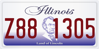 IL license plate Z881305