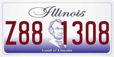 IL license plate Z881308