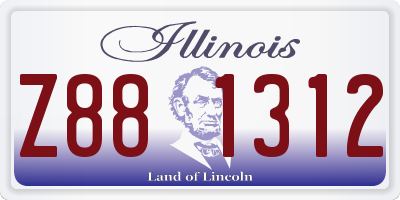 IL license plate Z881312