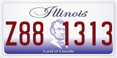 IL license plate Z881313