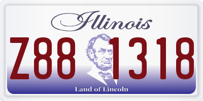 IL license plate Z881318