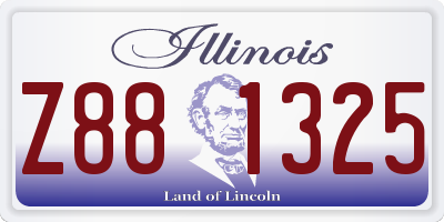 IL license plate Z881325