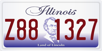IL license plate Z881327
