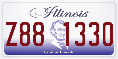 IL license plate Z881330