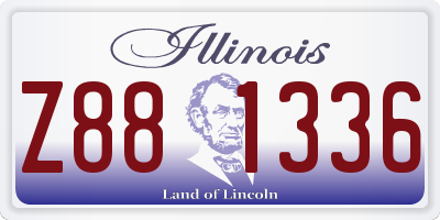 IL license plate Z881336