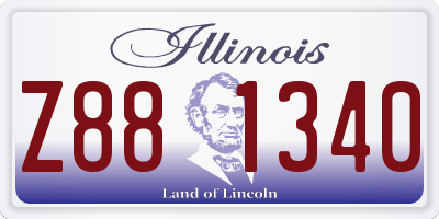 IL license plate Z881340