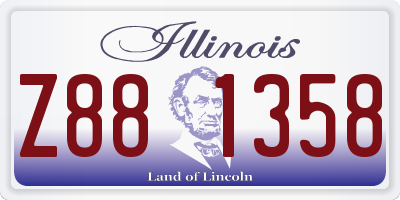 IL license plate Z881358