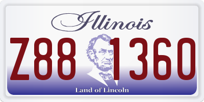 IL license plate Z881360