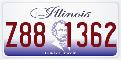 IL license plate Z881362