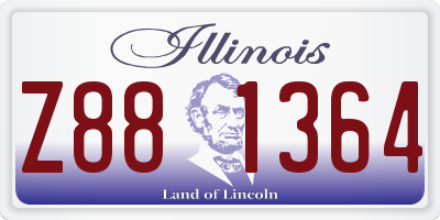 IL license plate Z881364