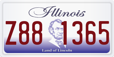 IL license plate Z881365
