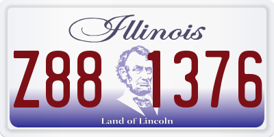 IL license plate Z881376