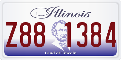 IL license plate Z881384