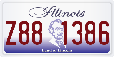 IL license plate Z881386
