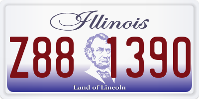 IL license plate Z881390
