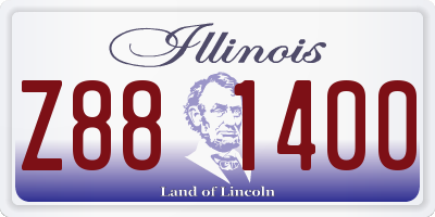 IL license plate Z881400