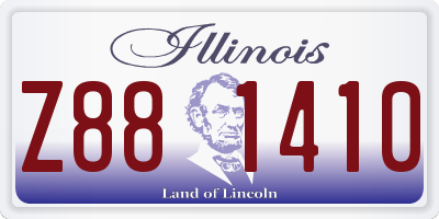 IL license plate Z881410