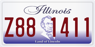 IL license plate Z881411