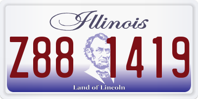 IL license plate Z881419