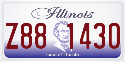 IL license plate Z881430